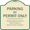 Signmission Designer Series-Parking By Permit Vehicles Without Permits Towed Vehic, 18" x 18", TG-1818-9803 A-DES-TG-1818-9803 - alternate 1